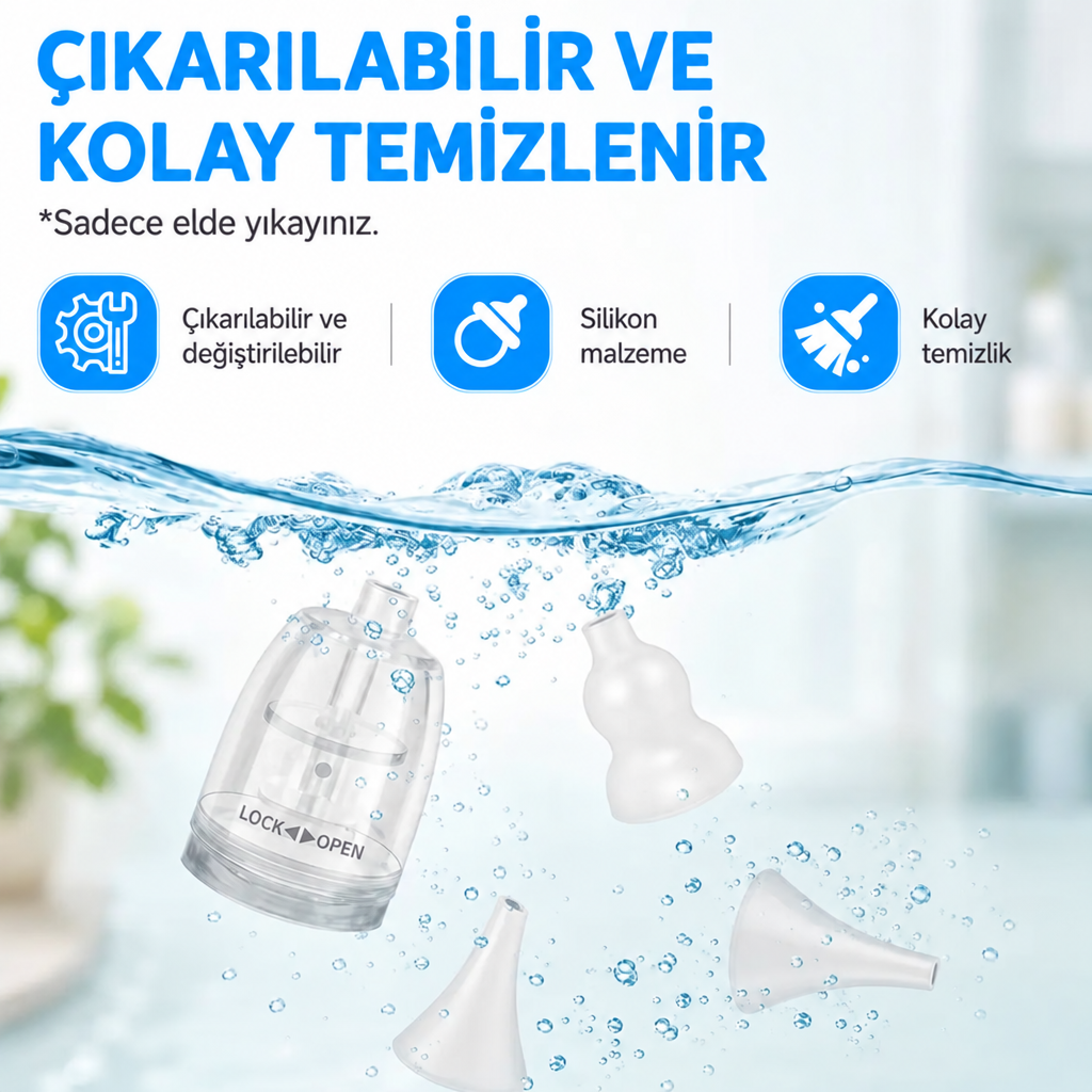 NoveaBaby™ Otomatik Bebek Burun Aspiratörü
